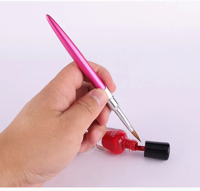 Natural 100% Kolinsky Germany Acrylic size #2-14# Animal Sable Nail  Extension Brushes