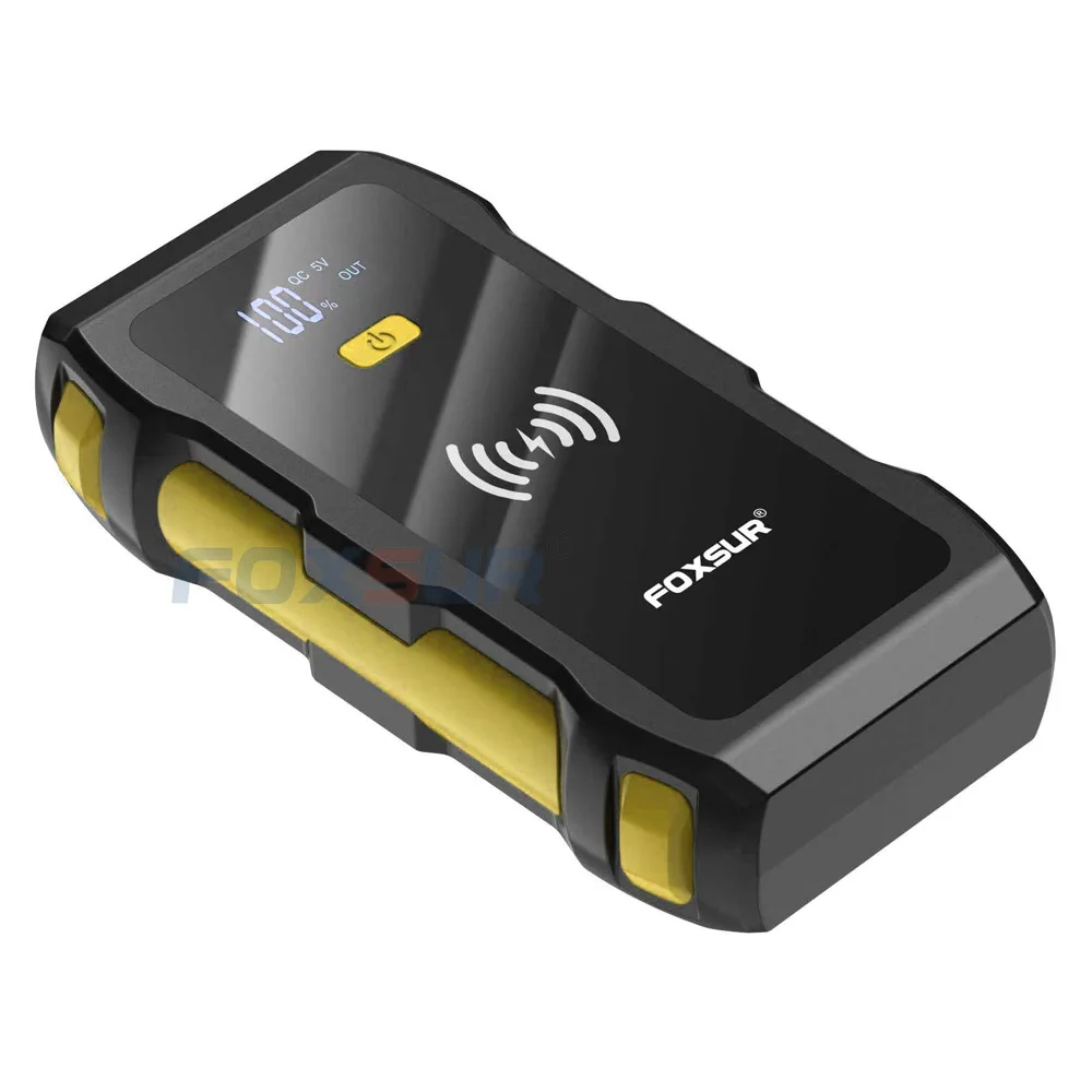 Factory Price 12V 26800mAh Portable car jump star jump starter power bank with Flashlight Jump Starter Foxsur