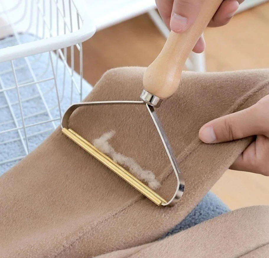 
china hot selling wooden metal clothing shaver shave wool implement portable lint remover 