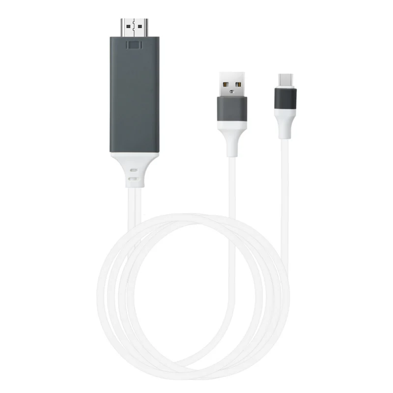 8-контактный usb-кабель для зарядки к HDMI кабель 2 в 1 адаптер для 2 м HDTV проектора ipad кабель-адаптер для iPad/iphone x/5/7/8 plus