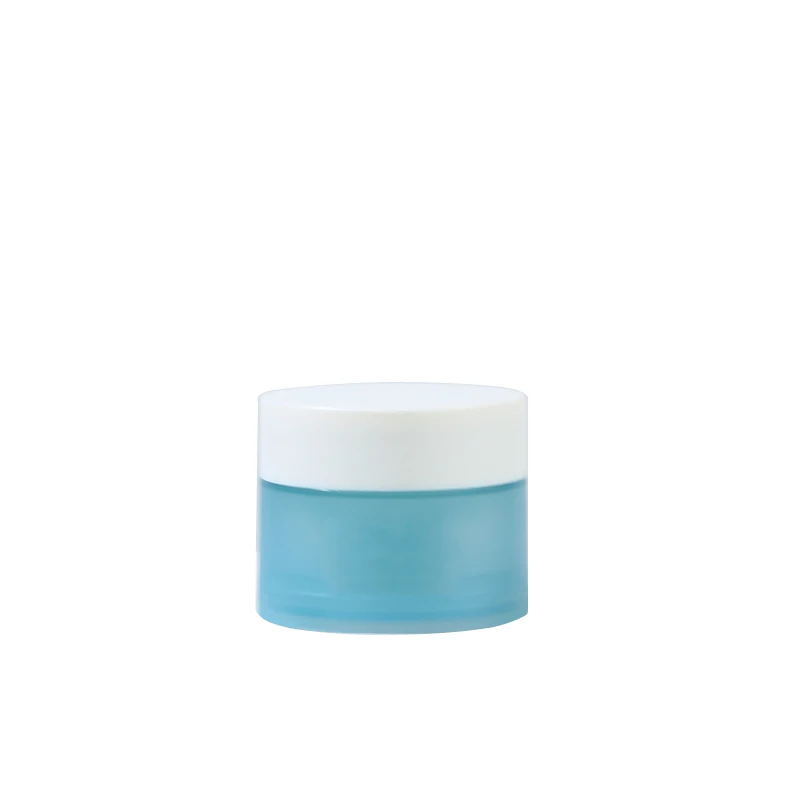 15g / 0.5oz color custom frosted round empty cosmetic plastic cream jar