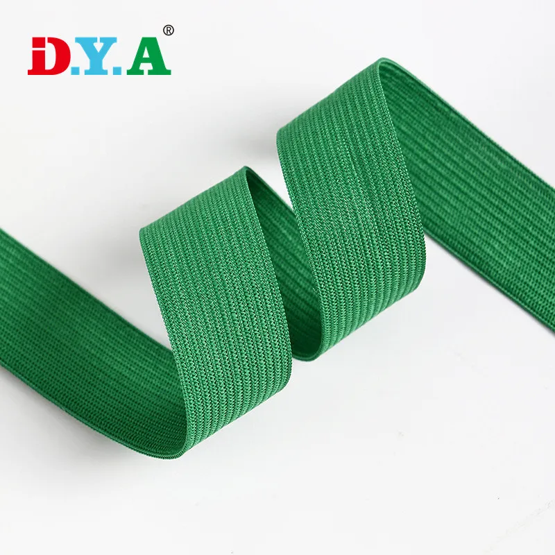 Colorful 10-50mm Wide Clothing Sewing Elastic Tape Kitted Elastic Bands for Garment Waistband