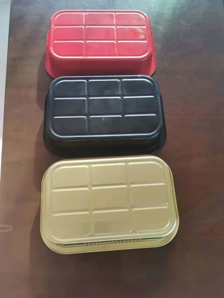 1100ML Takeaway Oven Safe Fast Food Aluminium Food Container Disposable Foil Tray With Lid