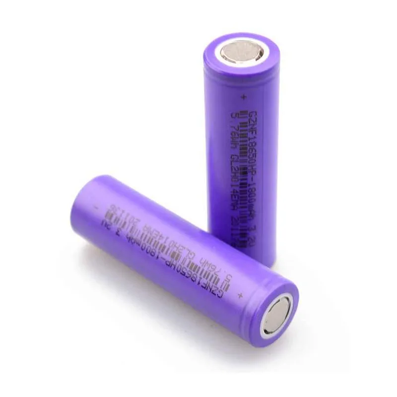 High quality IFR18650 lifepo4 3.2v 1400mah 1500mah 1600mah 1800mah 18650 battery for Led light