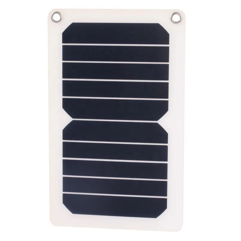 6V 6.5w 265*165mm Sunpower solar cell with USB micro plugs PET monocrystalline portable solar panel for charger cell phone