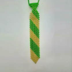 Plastic tie beaded thread