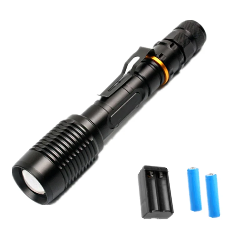 High Lumens XML t6 Big Ricky Zoom 5 Modes Led Torch Flashlight Tactical Torch Powerful LED Flashlights