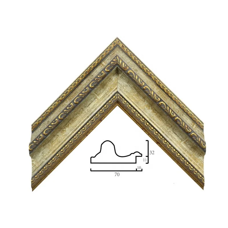 
Custom Antique Ornate Baroque Plastic Painting Frame Moulding 