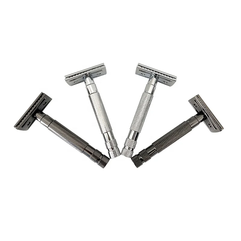 Amazon Hot Selling High Quality And Inexpensive Metal Razor Double Edge Blade Metal Shaving Razor For Men