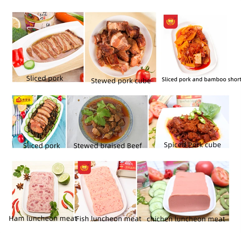 Professional Manufacturer Direct Supply Stewed Sliced Pork Canned Meat Food Canned Sold to Asia