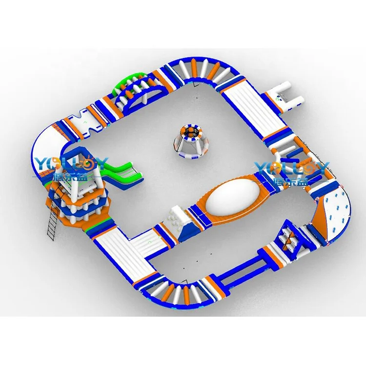 Outdoor Water Obstacle Course Inflatable Water Park For Adults