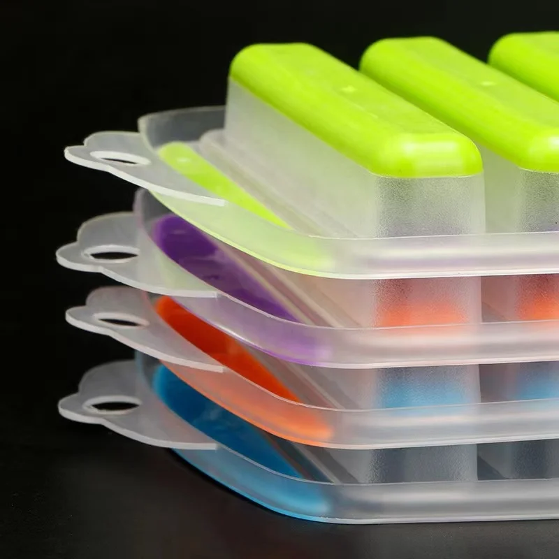 Silicone Narrow Ice Stick Cube Trays with Easy Push and Pop Out Material, Ideal for Sports and Water Bottle
