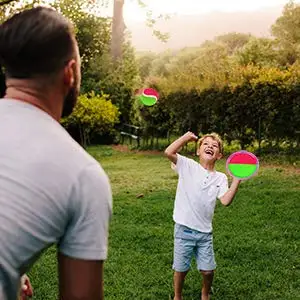 wholesale Paddle Toss and Catch Ball Set-8 Inch Disc Paddle Catch Games Toy for Kids/Adult