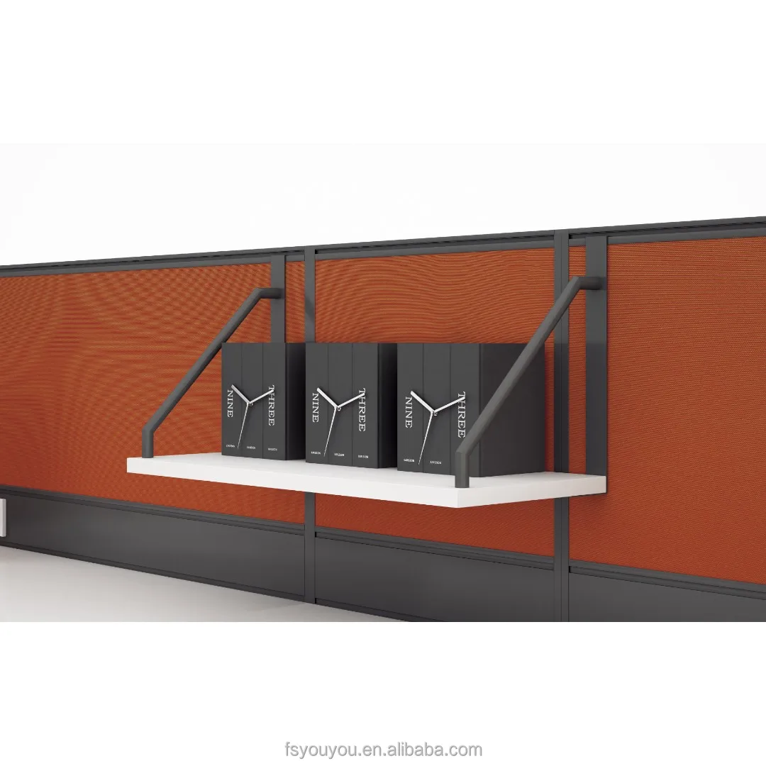 Office Work Station 2 Person Desk Modern Modular Table Computer Desktop Workstation Partition