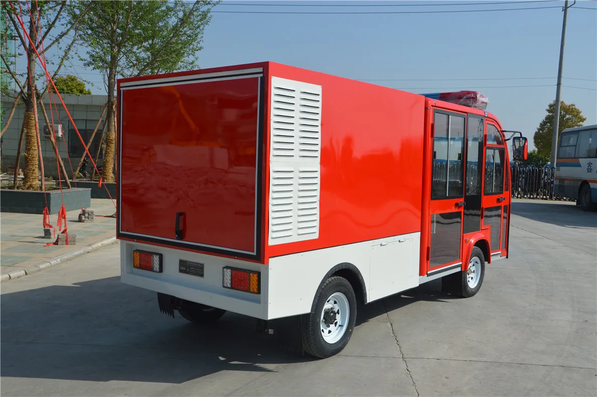 Fire Patrol Mini 2 Seats Electric Fire Truck Mounted with Motor Fire Pump