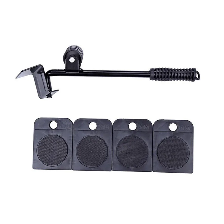 4 wheels rotating round platform Cargo Trolley Roller Skid Machinery Mover for Machinery Moving heavy object moving equipment