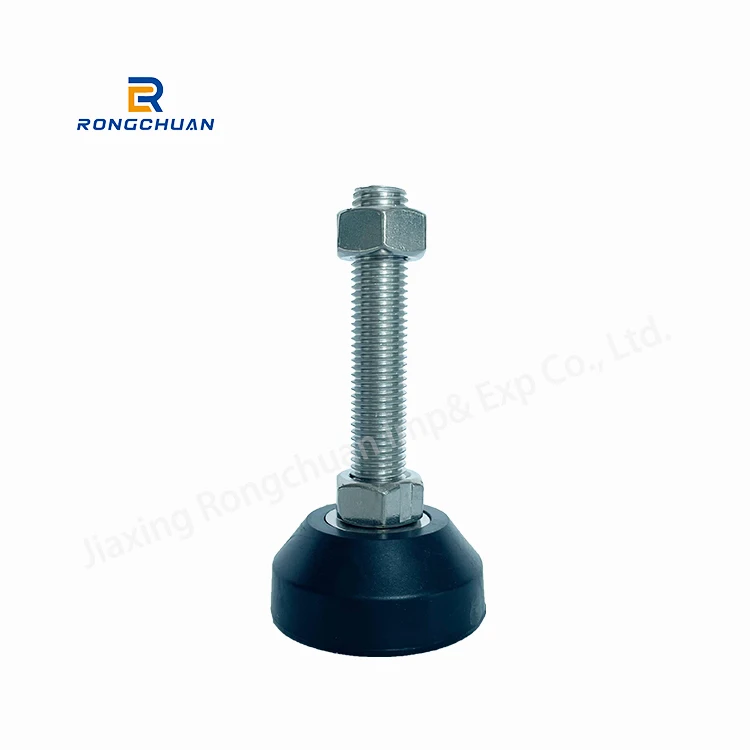 M12 Universal Adjustable Feet Working Table Rubber Flat Bottom Cast Iron Shockproof Galvanized Foot Cup