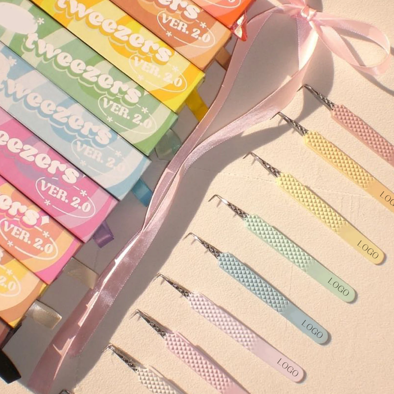 Fiber Grip Lash Extension Tweezers Matte Black Gold Fiber Tip Tweezer Lash Applicator Diamond Tip Tweezers For Lash Extension