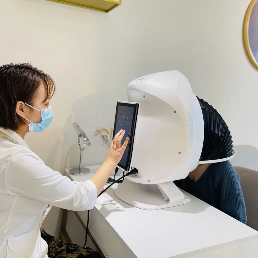 Professional Digital Magic 3D Skin Analyzer Facial Machine Skin Analysis Scanner With i Pad Facial Skin Analyzer Machine