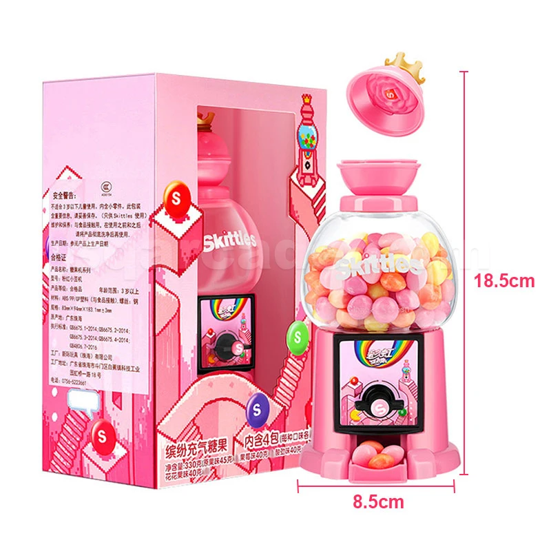 Handheld Letter Portable Mixer Toys Topping Dispense Candies Box Kids Acrylic Coin Operated Candy Dispenser