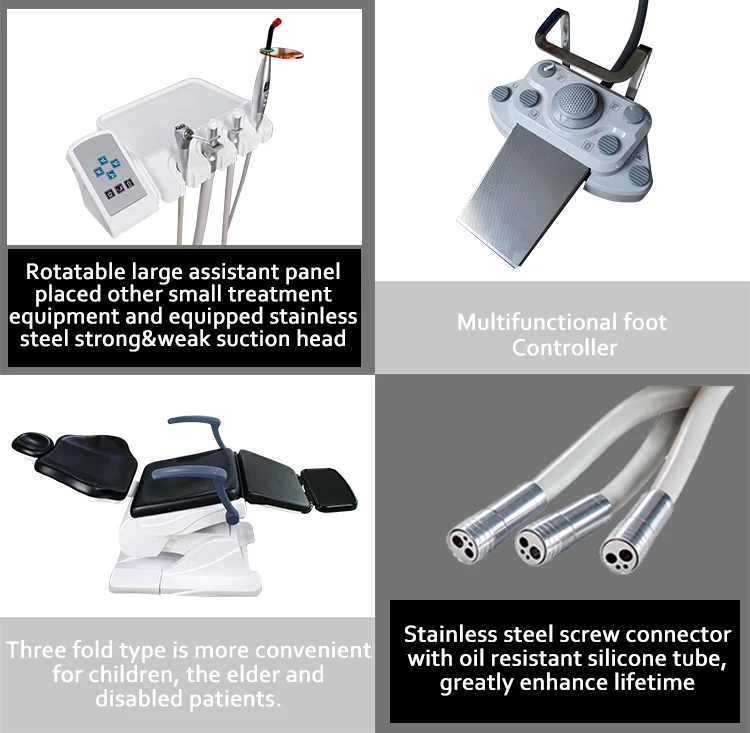 Excellent Top Quality Dentist Used 8 Holes LED Sensor Operating Light Dental Equipment Chair Unit U-110 for Hospital Operation