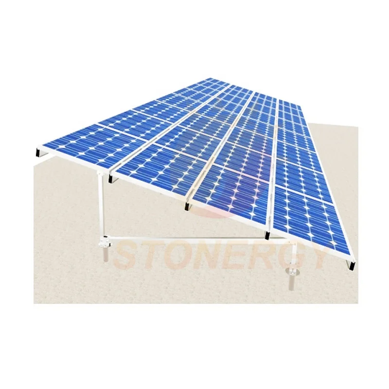 Waterproof solar rack pv ground mount N type ground solar Power Mounting System Bracket Kit