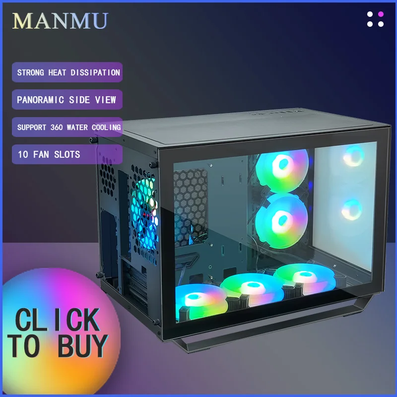 Choiyan Wholesale Portable Desktop Computer Pc Case Casing Accessories High-end Office Gaming Case Pc