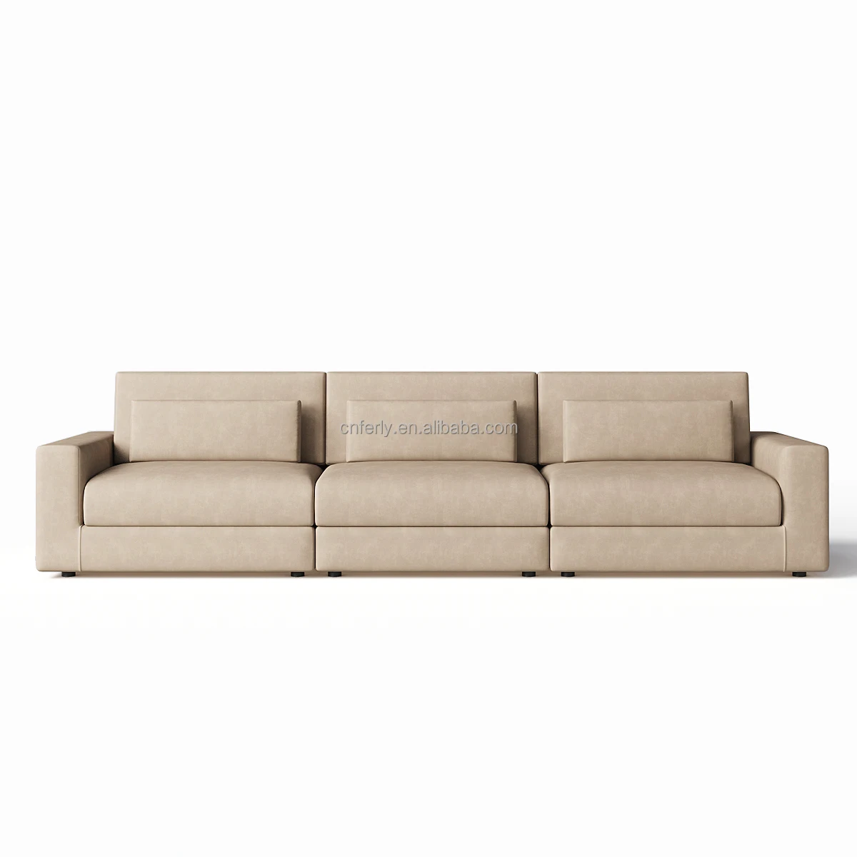 Ferly Hot Sale Quality American Style Sofa Set Furniture Living Room Sofa Set 7 Seater Floor Sofa With Coffee Table