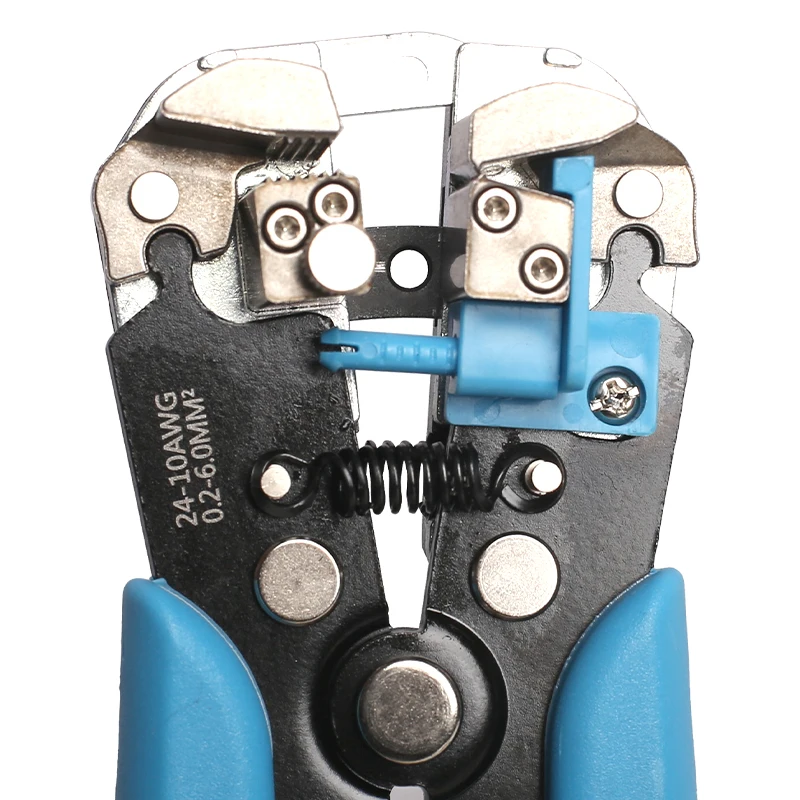 FIXTEC Heavy Duty A3 Steel 8' Automatic Wire Stripper Pliers for Stripping/Cutting/Crimping