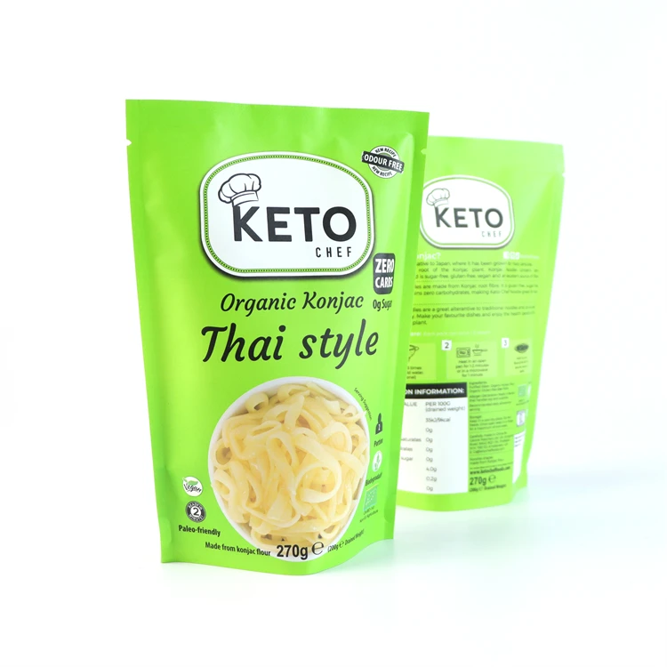 Diabetes Friendly Keto Organic Healthy Food Low Calorie High Protein Noodles Pasta Spaghetti Keto Chef Thai Style Noodles