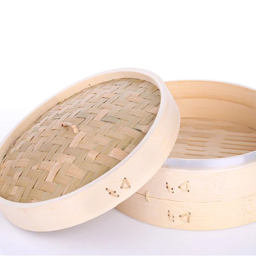 Hot Sale Chinese food dim sum bamboo steamer basket Heighten  bamboo steamer for cooking