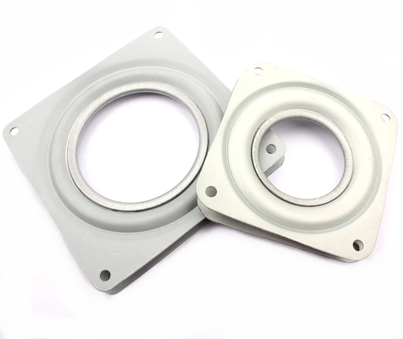 4 дюйма стальной ремешок, белый циферблат цинковый шариковый подшипник квадратный поворотная пластина стула поворотный