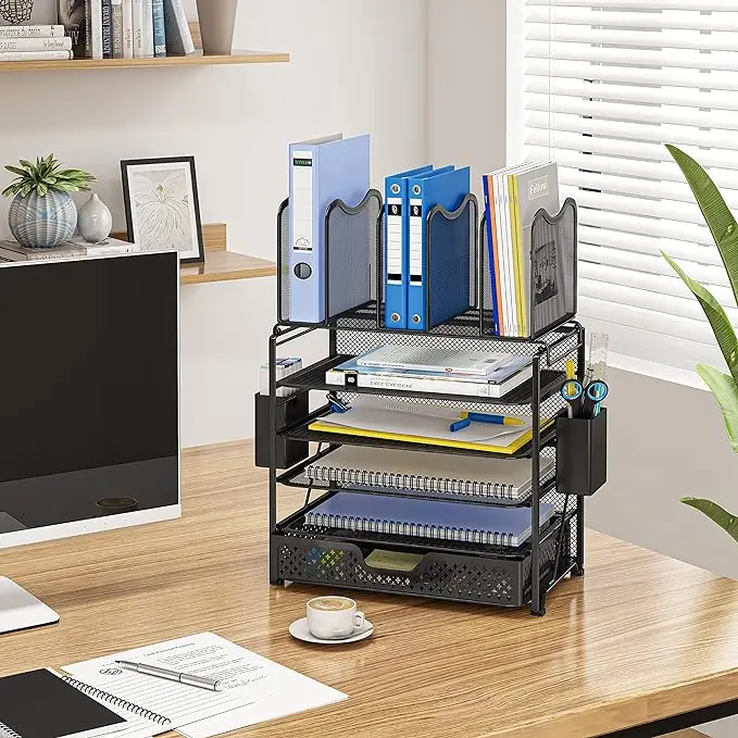 Simple Trending  Mesh Desk File Organizer Vertical Document Letter Tray Wall File Holder