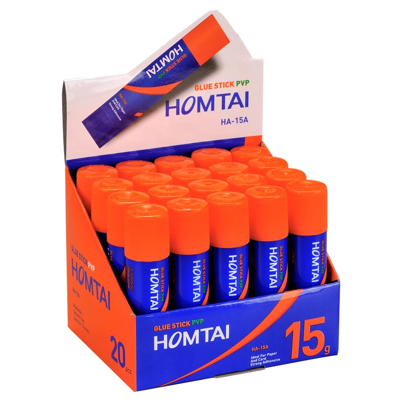 
PVP Glue Stick Solid Stick Glue Custom Brand And Logo Office Supply Stationery OEM Washable Non-Toxic Safe Glue Sticks 