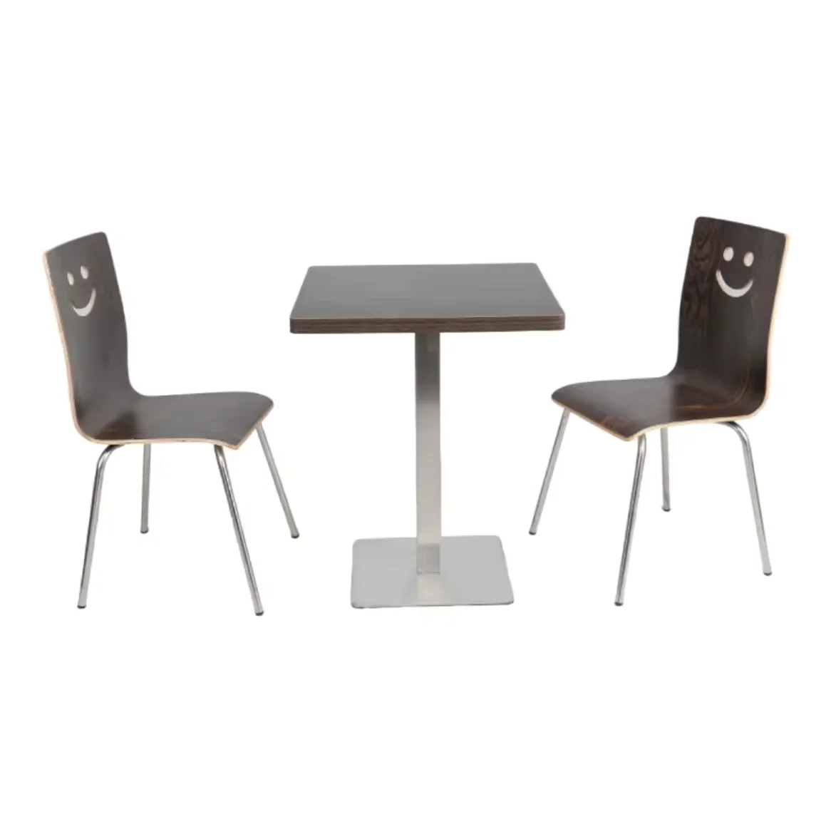 Restaurant Designs 2 People Dining Set Cafe Dining Table and Chairs Cafeteria Two Seater Dining Table