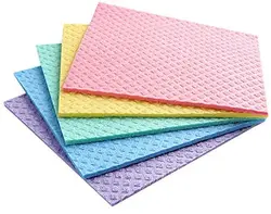 Customized Factory Outlet Sustainable Cellulose Natural Cotton Wiping Sponge Cloth Rag Perfect For Wet Dusting