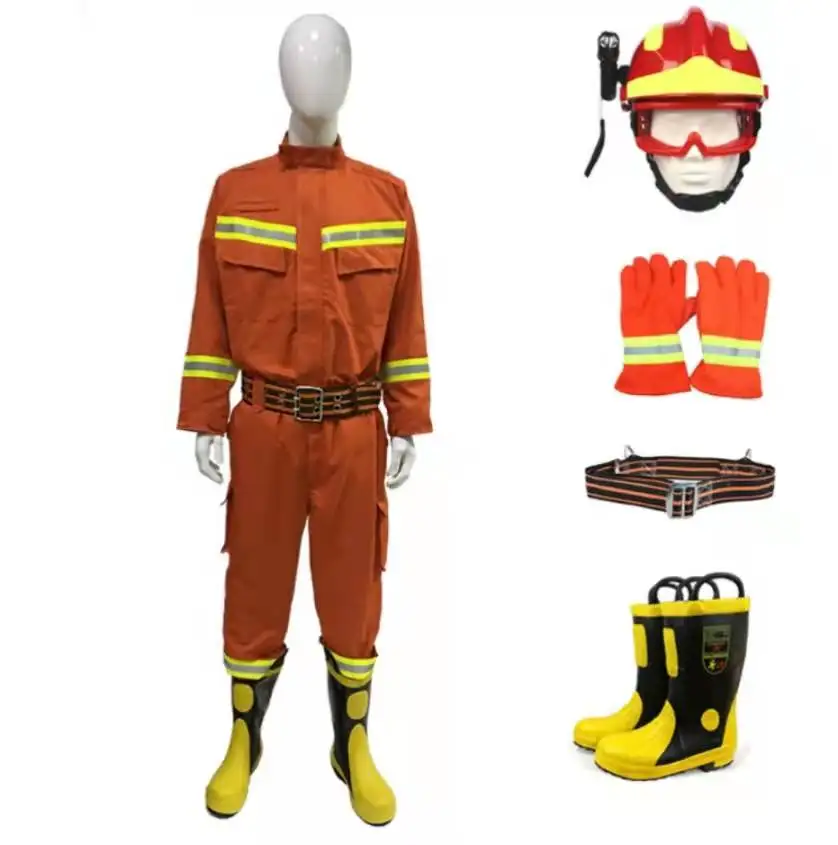 Nomex Orange Emergency Suit Fire Rescue Suit