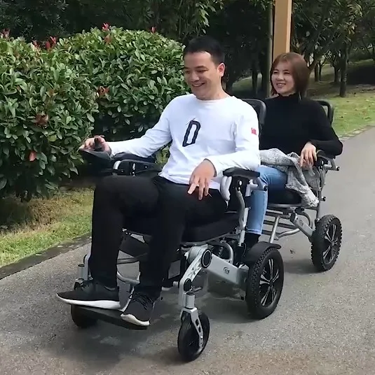 New Arriving Lightweight Power Wheelchair Folding Elderly Electric Wheelchair