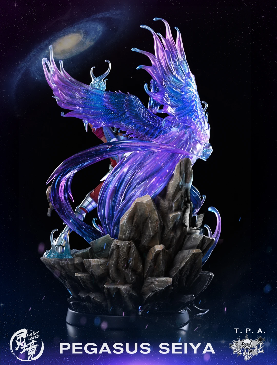 Saint Seiya Spirit TPA Five Small Strong Pegasus Seiya Immortal Bird A Purple Dragon Statue Hand Handle