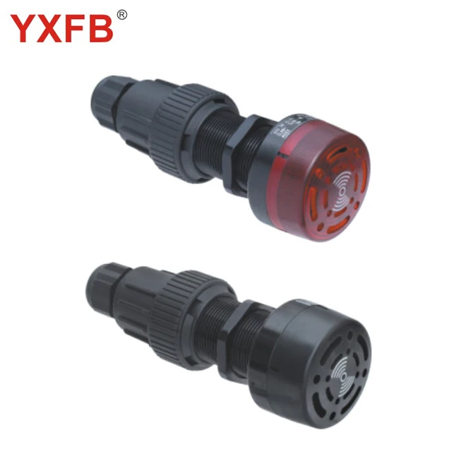 1102 buzzer with indicator alarm flash signal light waterproof DC24V-36V explosion proof  buzzer