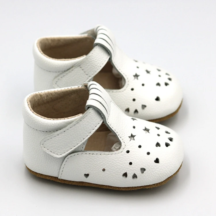 Customized Logo Anti-Slippery Rubber Baby Girl Wedding Shoes