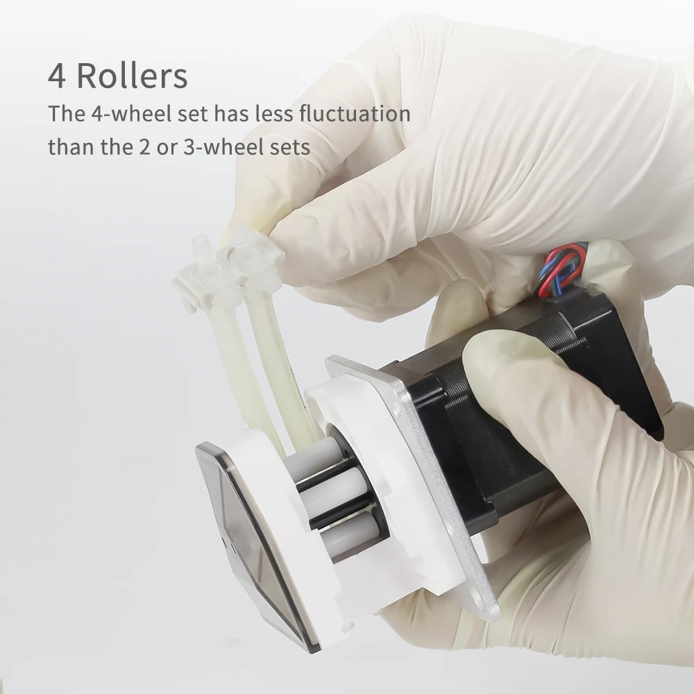 24V Single or Dual Channel Micro Flow Rate Mini Peristaltic Liquid Pumps Manufacturers with Speed Controller