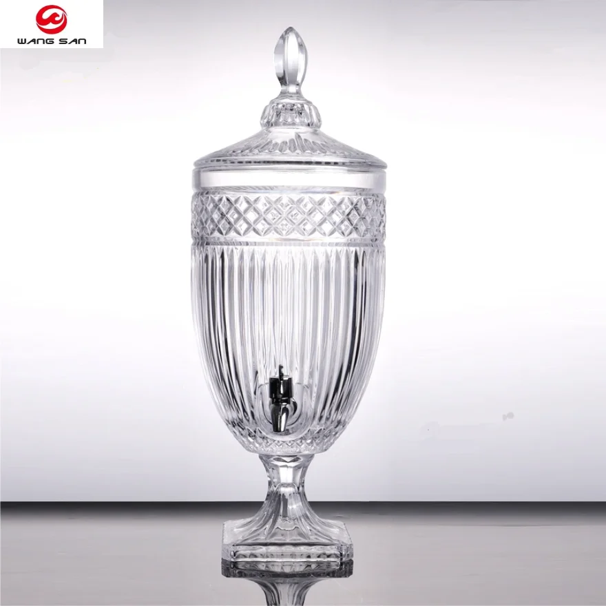 Zhejiang Hot sale 4L large glass beverage dispenser for Restaurant
