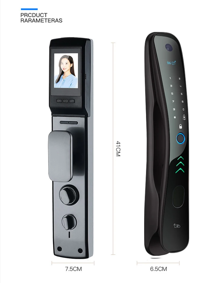 easy installation Passcode keyless CE certificate High Security smart lock with camera