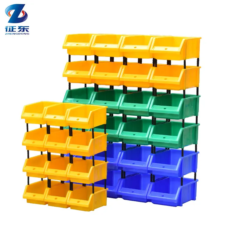 New Mini Abs Desktop Parts Warehouse Stackable And Nestable Small Bolt Organizer Mould For Plastic Storage Bins