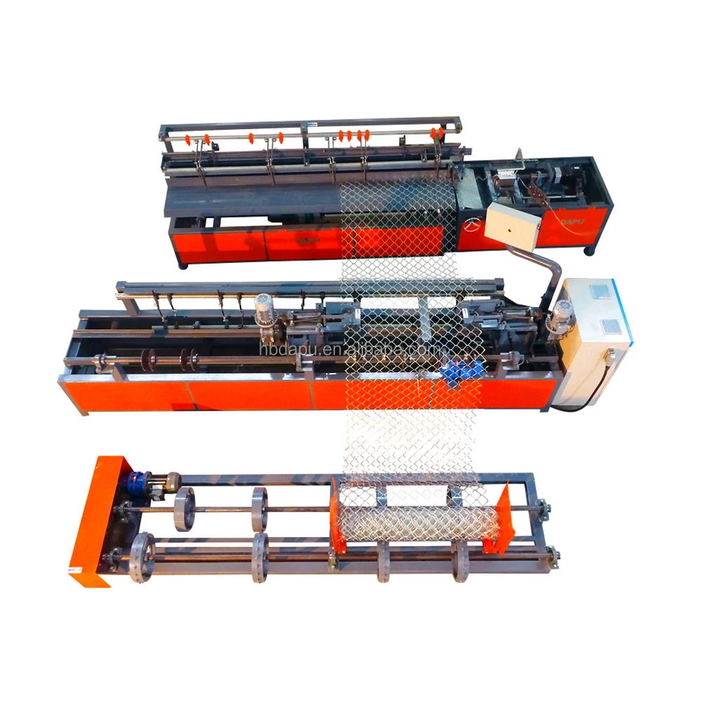 Semi automatic single wire chain link making machine