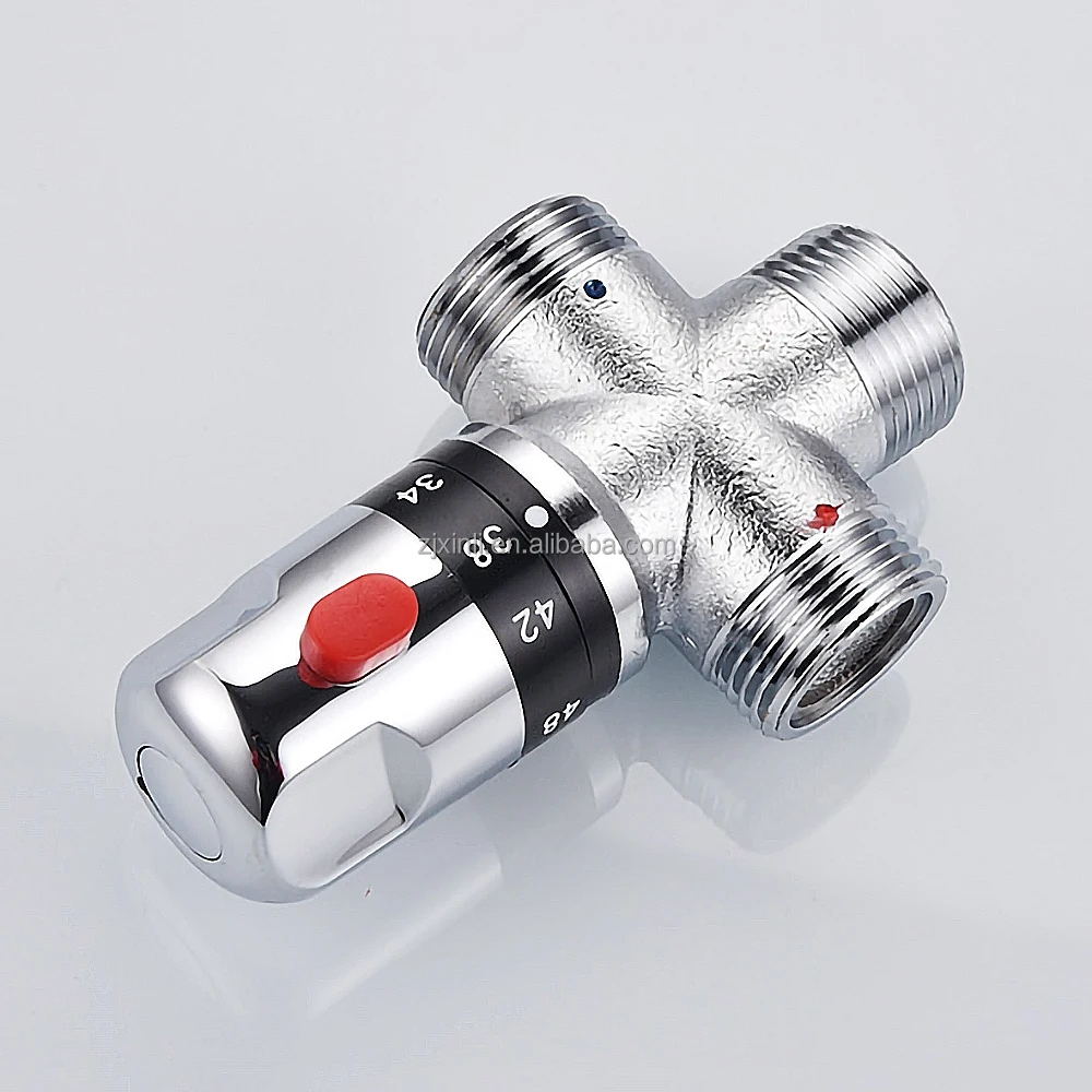 X9322 Model 3/4 Inch High Quality Chrome Plated Brass Material Water Temperature Control of Thermostatic Mixing Valve