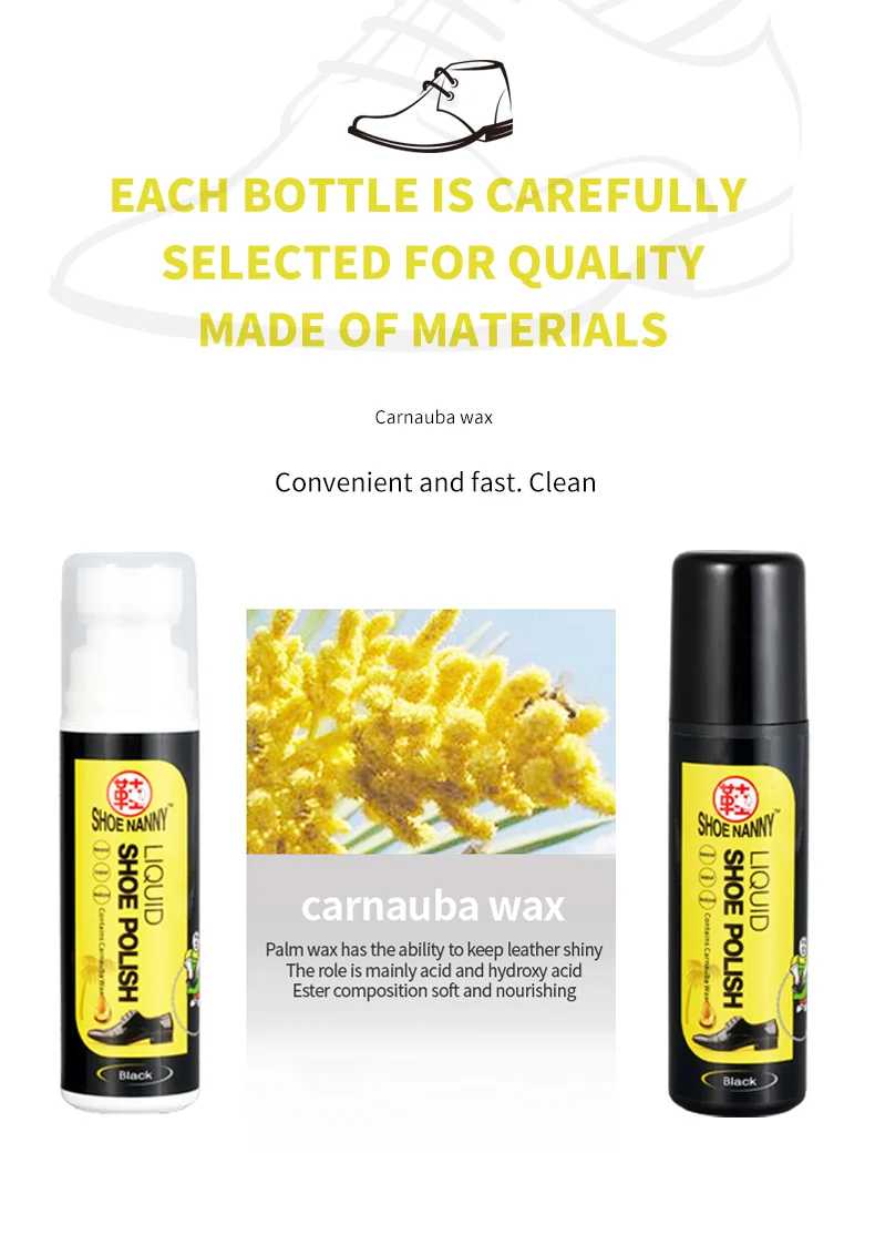 Natural Black Shoe Polish Leather Shoes Polishing Wax for Long Lasting Shine Nourishes and Protection of Shoes