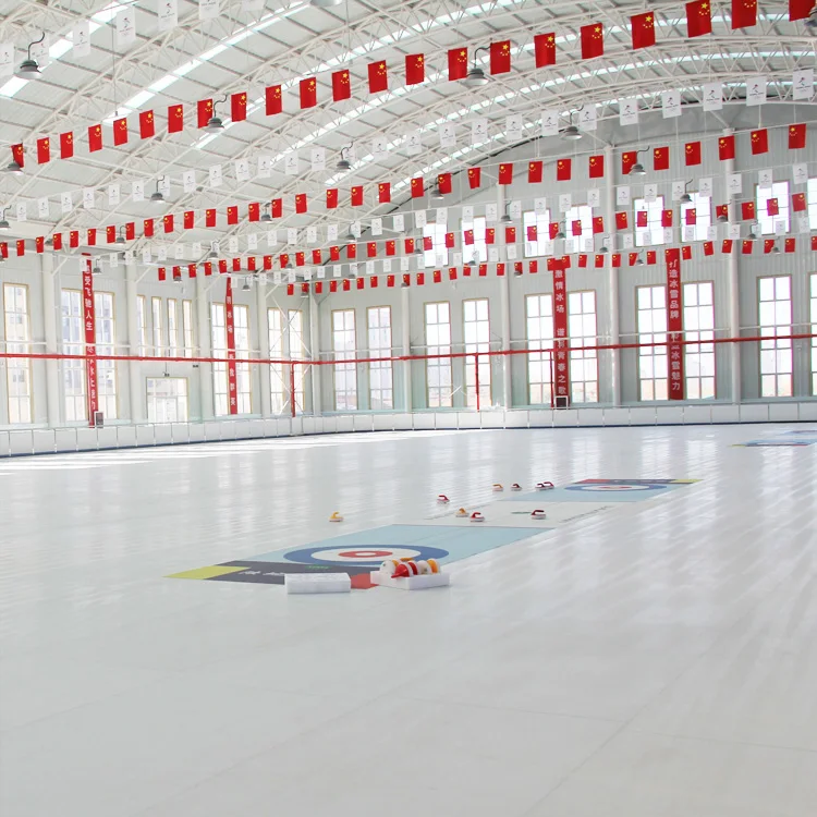 Ecological Simulation Artificial Synthetic Ice Skating Rink Christmas Uhmwpe Plastic Ice Skating Rink Floor