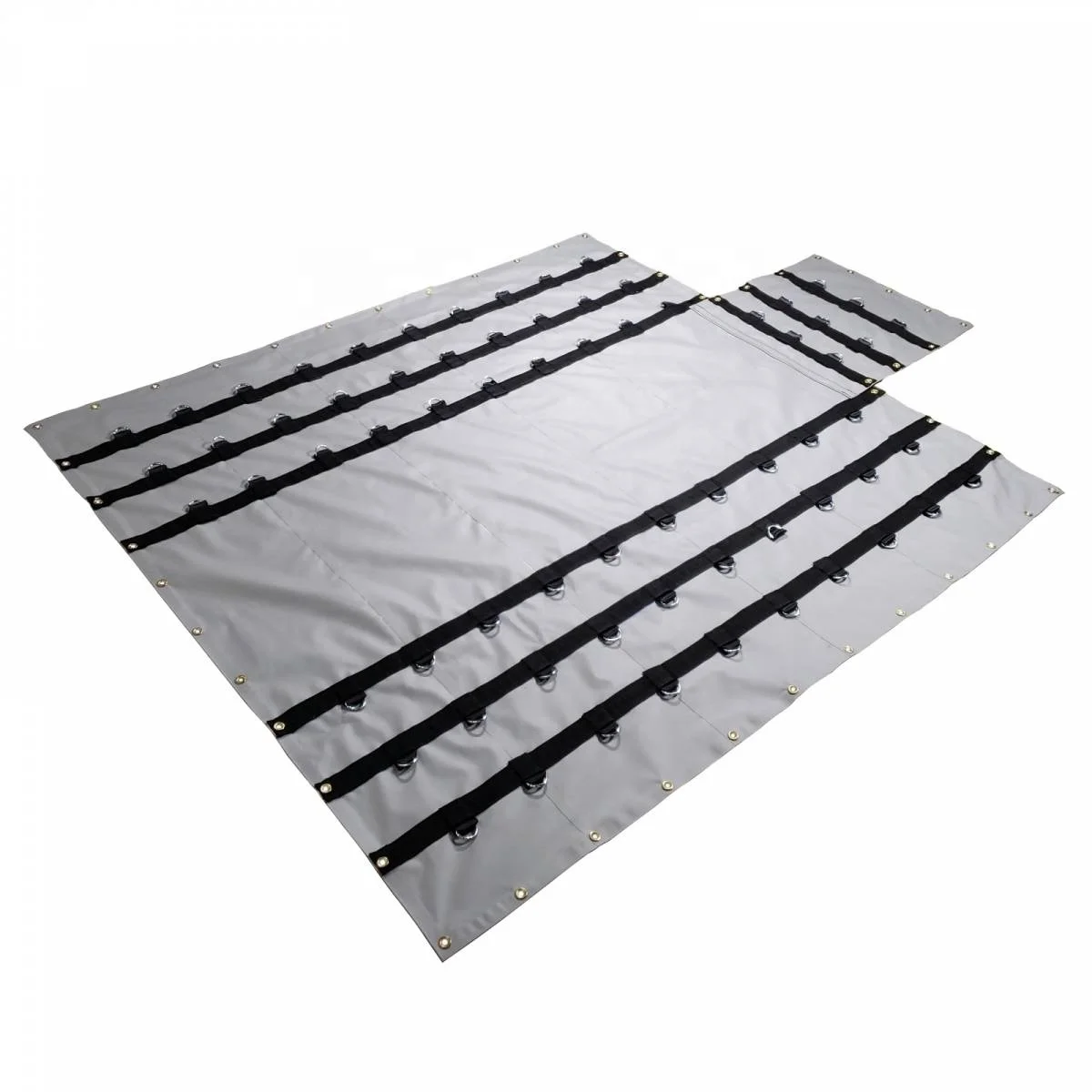 China Professional Waterproof Heavy Duty Poly Tarp Cover Black Lumber Tarp Covers outdoor transportation tarp